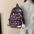 thumbnail image 4 of Weebloom Large School Backpack For Kids Girls Cute 3Pcs School Bags Set 3 Piece Floral Bookbag Middle High School College Black, 4 of 9