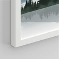 thumbnail image 4 of PixonSign Framed Canvas Print Wall Art Set - Watercolor Mountain Range & Lake Reflection Art - Set of 3 Nature Wilderness Landscape Wall Décor for Living Room, Bedroom - 12"x16"x3 Panels White, 4 of 5