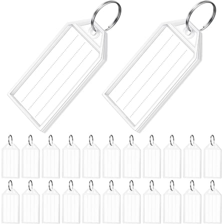 50 Pcs Clear Steel Loops Cruise Luggage Tags Holder with Zip Seal , 2.2 '' x 1.2'' Waterproof Clear Luggage Tags for Cruise Ship, Cruise Accessories