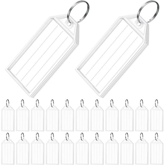 50 Pcs Clear Steel Loops Cruise Luggage Tags Holder with Zip Seal , 2.2 '' x 1.2'' Waterproof Clear Luggage Tags for Cruise Ship, Cruise Accessories