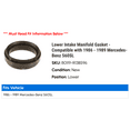 thumbnail image 2 of Lower Intake Manifold Gasket - Compatible with 1986 - 1989 Mercedes-Benz 560SL 1987 1988, 2 of 2