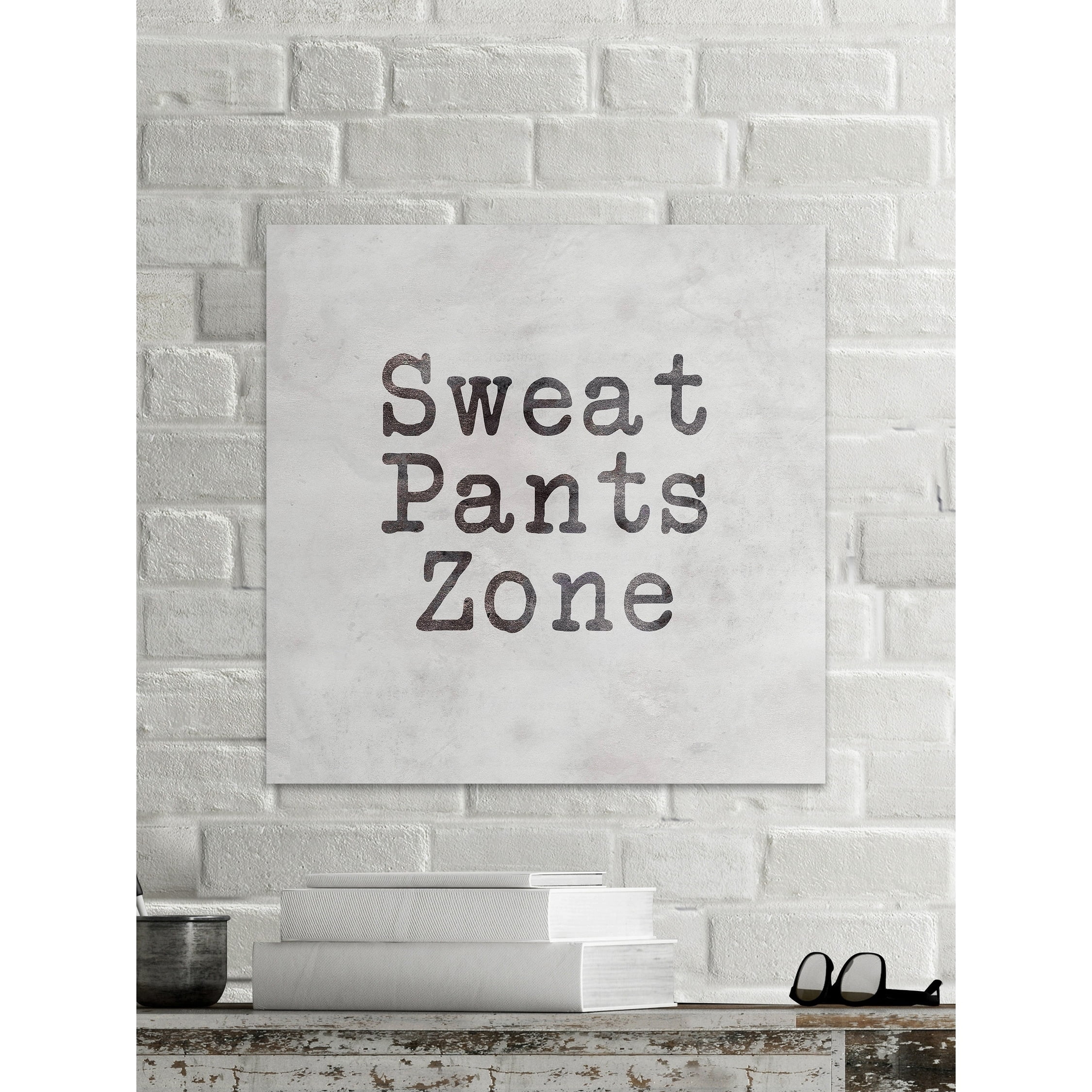 Sweat Pants Zone Painting Print on Wrapped Canvas