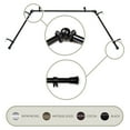 thumbnail image 2 of Rod Desyne DP063-Bay-2 5/8" Bay Window Curtain, Black, 2 of 4