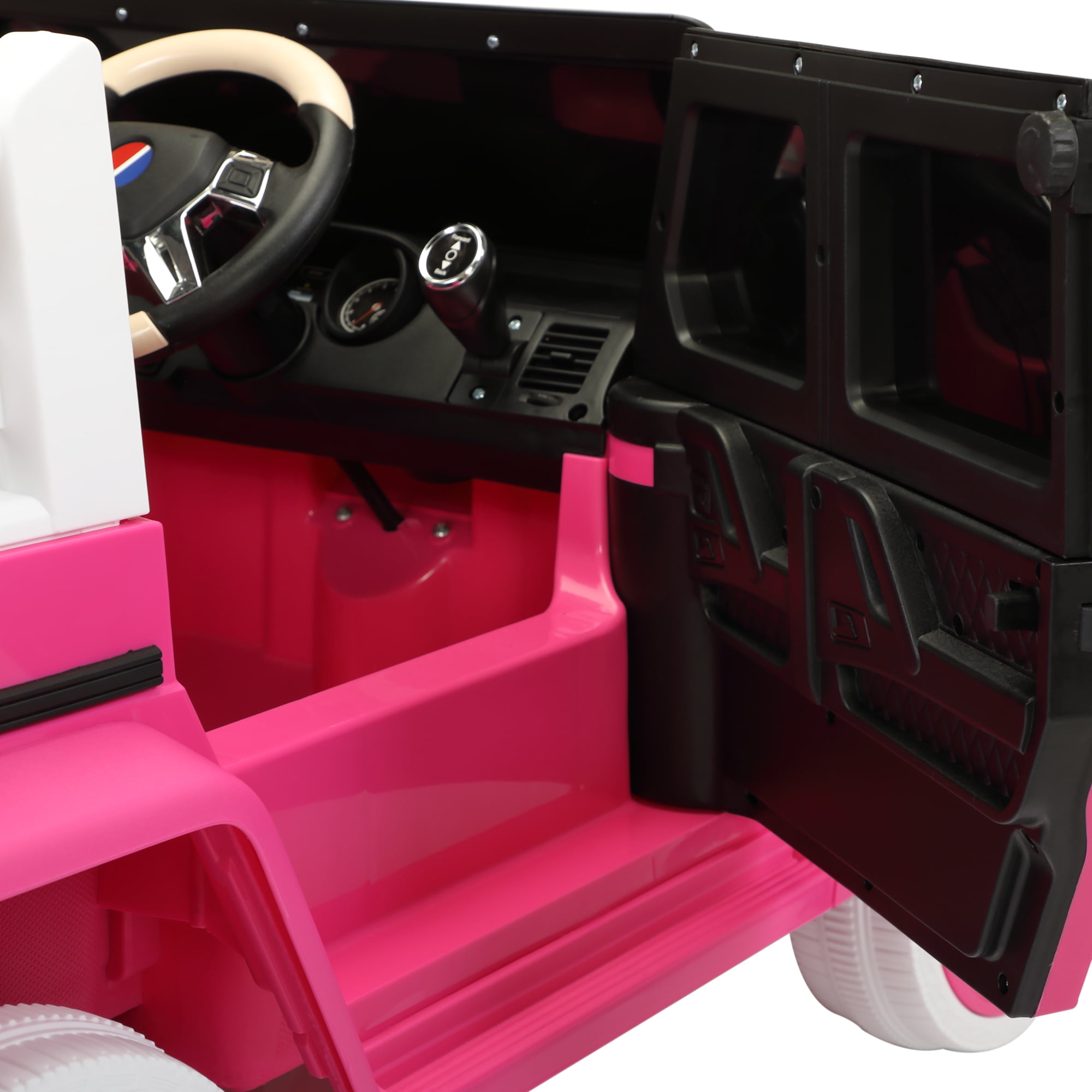 Private Jungle 12V Electric Car for Kids, Battery Powered Car with Double Door and Remote Control-Pink Private Jungle 12V Electric Car for Kids, Battery Powered Car with Double Door and Remote Control-Pink