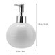 thumbnail image 5 of Botella de cerámica para loción, dispensador con bomba (blanco), 1 unidad, 5 of 5