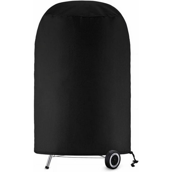Adjustable Closure Charcoal Kettle Grill Cover, Waterproof Outdoor Elements Protection, Heavy Duty Cover With Air Vents For Easy Cleaning, 70 X 70Cm