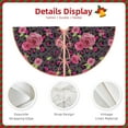 thumbnail image 3 of Rateoe Rose Mix Leopard 2 Pattern Christmas Tree Skirt with Ties , Christmas Tree Decorations, Farmhouse Christmas Decor Xmas Holiday Decorations-48", 3 of 6