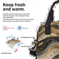 thumbnail image 5 of Herdesigns Gold Lunch Bag for Women Men Adult, Geometric Textured Large Insulated Reusable Lunch Box Leakproof Portable Cooler Tote Bags for Work Picnic Beach, 5 of 6