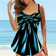 thumbnail image 2 of Women‘S Tankini Large Bikini Digital Suspender Beach Split Swimsuit, 2 of 3
