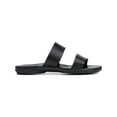 thumbnail image 2 of Naturalizer Womens Genn Drift   Leather Slide Sandals Black 7.5 Medium (B,M), 2 of 5