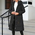 thumbnail image 2 of Vedolay Women's Coat Business Fall Coat Lapel Solid Coats Winter Fashion Cardigan Black,M, 2 of 5