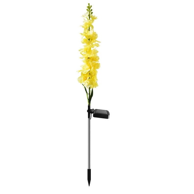 Toystoory 2 uds luz Solar ahorro de energía LED luces de césped al aire libre RGB lámparas de patio lámpara de camino a prueba de herrumbre Iluminación y accesorios Amarillo Toystoory HA073511-03