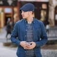 thumbnail image 5 of Newsboy Hats for Men Flat Cap Cotton Adjustable Breathable Irish Cabbie Ivy Driving Hunting Hat, 5 of 7