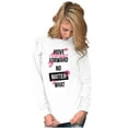 thumbnail image 5 of Move Always Forward Inspiring Words Women's Long Sleeve T Shirt Brisco Brands S, 5 of 6
