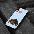 thumbnail image 4 of WIRESTER Shockproof Soft Rubber Cover Case for Samsung Galaxy A20 / A30 6.4" 2019, Rottweiler Dog Lying Down Looking Up On Light Blue Background, 4 of 5