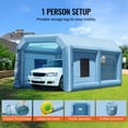 thumbnail image 3 of KFFKFF Inflatable Paint Booth, 21x13.5x9.8 ft, Includes 1100W Blower & Filtration System, Ideal for Mid-Size Vehicles & Bulky Furniture, 3 of 9
