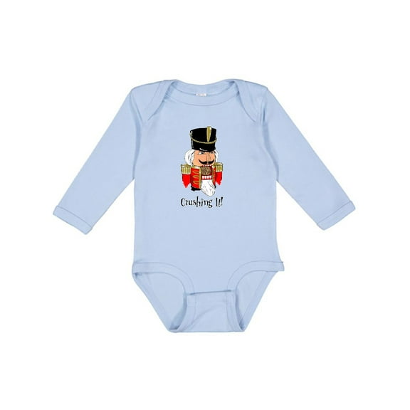 Inktastic Crushing It Nutcracker Boys or Girls Long Sleeve Baby Bodysuit