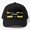 Black, variant on Atomic Minimalist Giant Baseball Cap, Bold Science-Inspired Poster Graphic Design Hat