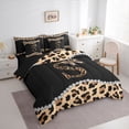 thumbnail image 3 of Castle Fairy Letter Monogrammed Bow S Twin Bedding Sets,Leopard Bedding Comforter Set, 3 of 8