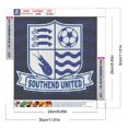 thumbnail image 2 of Pintura De Diamante 5D DIY Taladro Redondo Completo Kit De Emblema Del Equipo Shaosende Decoración 30x30cm, 2 of 9