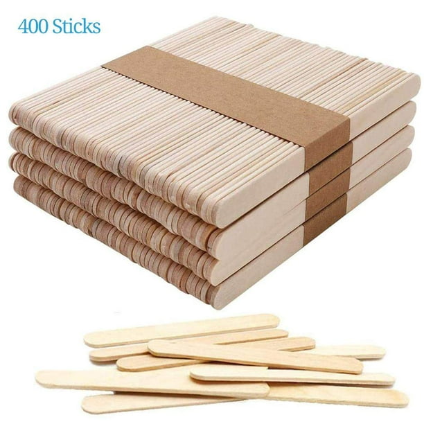 50Pcs Wooden Ice Cream Sticks Wooden Popsicle Sticks Wood Sticks Kids Hand  Crafts Art Cake Tool DIY Craft Sticks