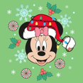 thumbnail image 2 of Girls Minnie Mouse Christmas Snowflakes and Ornaments T Shirt, 2 of 4