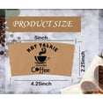 thumbnail image 2 of 50 Pack Kraft Coffee Cup Sleeves Disposable Corrugated 2.36x4.92 Inch Kraft Paper Jacket Cup Sleeves for Hot and Cold Drinks, Fits 12oz-20oz Cups, 2 of 7
