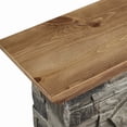 thumbnail image 4 of FESTIVO 40 in. Faux Stone Freestanding Electric Fireplace - 40" in Width Tuscan Walnut, 4 of 5