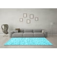 thumbnail image 3 of Ahgly Company Indoor Rectangle Solid Light Blue Modern Area Rugs, 3' x 5', 3 of 4