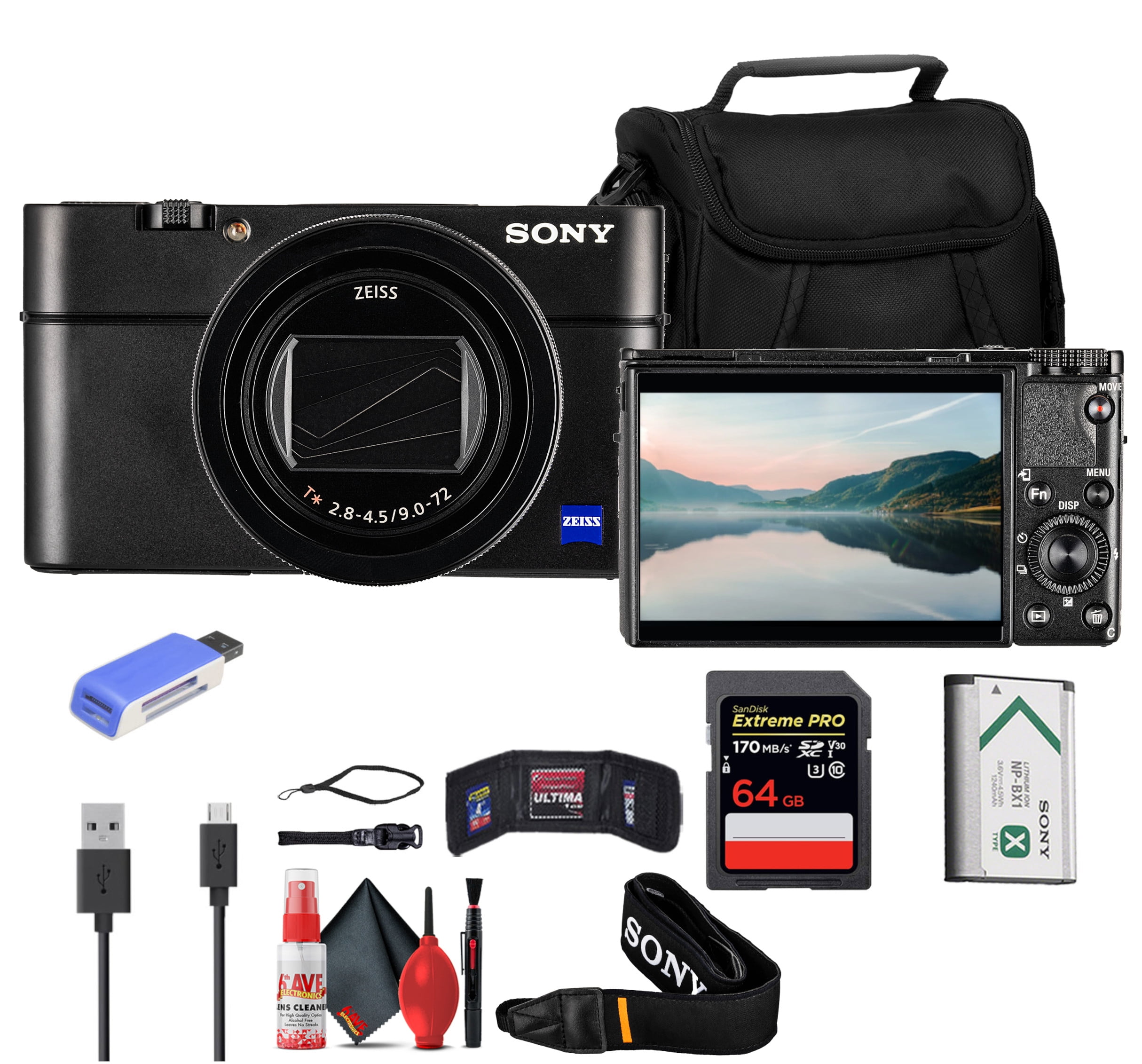 Sony Cyber-shot DSC-RX100 VA Camera DSC-RX100M5A/B with Soft Bag