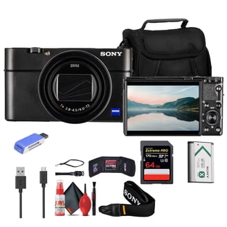 Sony RX100 VII Camera with 3x Battery, 64GB Card, Case & Software