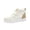 Beige, variant on EKVAHL Women's Mid‑Height Work Boots, Elastic Lace Lightweight Flexible Boots, Removable Insole Outdoor Travel Daily Boots Beige