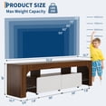 Modern Lighting TV Stand for 50 55 60 65 70 75 Inch TVs, TV Console ...