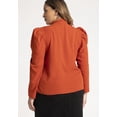 thumbnail image 4 of ELOQUII Women's Plus Size Drape Front Blouse, 4 of 6