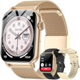 thumbnail image 1 of wonima44 Smart Watches for Women, 1.83" HD Fitness Tracker (Answer/Make Calls), 120+ Sport Modes with Heart Rate/Sleep Monitor, IP68 Waterproof, Fitness Watch for iOS Android, Gold, 1 of 1