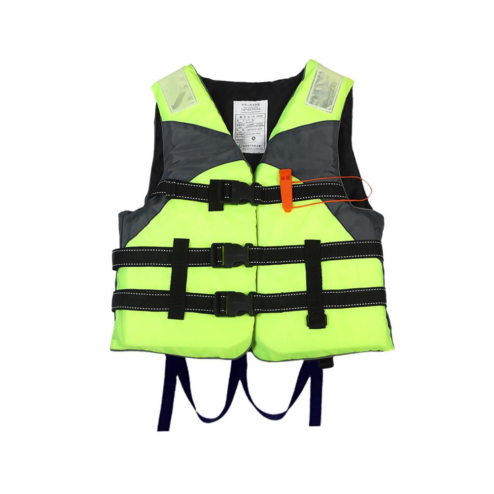 Adult Life Jacket Swimming Boating Drifting Life Vest Clothes w/ Whistle 