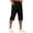 Black #015, variant on Cargo Shorts for Men Below Knee Stretch Waist Hiking Shorts Casual Quick Dry Workout Short with Multi-Pockets, XL