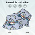 thumbnail image 2 of Balery Police Car Sombreros para el sol para hombre y mujer, sombrero de pescador con UPF 50+, 2 of 6