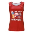 thumbnail image 4 of Independence Day Summer Tops for Women Independence Day I'm Just Here for The Flag Print Tank Top, 4 of 6