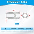 thumbnail image 2 of Tornillo de tope de punta de nylon Uxcell M3x12mm, 15 piezas de acero inoxidable 304, tornillo de cabeza hexagonal interno, 2 of 6