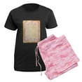 thumbnail image 5 of CafePress - Vintage Rose Frame Pajamas - Women's Short Sleeve Print T-Shirt and Pants Dark Cotton Pajama Set, 5 of 7