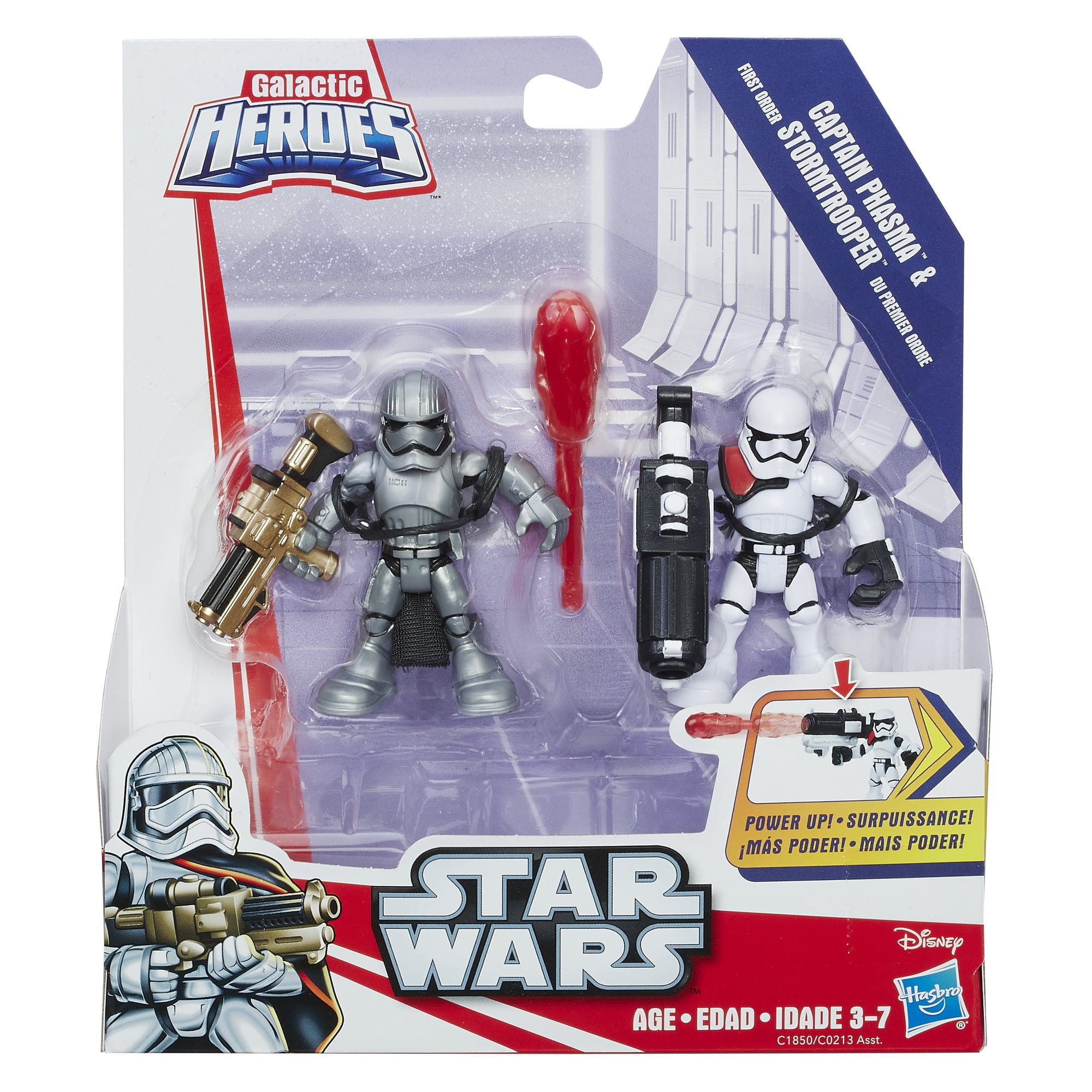 STAR WARS Galactic Heroes Imperial Stormtrooper lot of 3 Army Builder Black Mask 