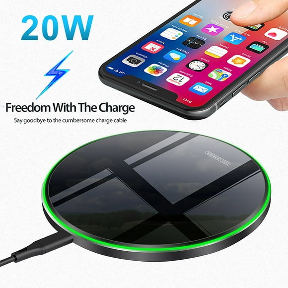 20W Fast Wireless Charger Induction Charging Station Phone Charging Pad for Iphone 14 13 12 11 Series XS XR X 8 8plus Samsung Galaxy Huawei