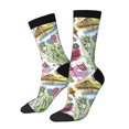 thumbnail image 1 of Balery America Landmarks1 Calcetas Largas con Estampado para Hombre y Mujer – Suaves y Transpirables, Talla Única (US 5-11), 1 of 6