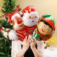 thumbnail image 5 of 1-12 piezas de globos de aluminio navideños mixtos, globos de Papá Noel, muñeco de nieve, alce, colgante para árbol de Navidad, juguete para niños, decoración para festivales y fiestas, 5 of 5