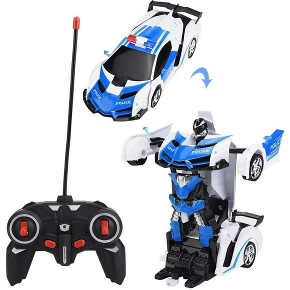 Transformer 2 in 1 RC Car Driving Sports Cars Driving Transformation Robot Models Remote Control Cars