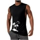 thumbnail image 1 of Camiseta sin mangas de cuello redondo para hombre, jersey deportivo de alta elasticidad, cuello redondo, sin mangas, ropa deportiva para hombre musculoso, camiseta sin mangas de algodón para hombre, 1 of 5