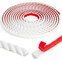 Flexible Molding Trim Paintable Frame Border 3D Wall Molding Trim Twisted-Shaped Decorative Strip Self-Adhesive Wall Edge Trim for Home Cabinet Door Mirror Frame Decor,White,6.56 ft,Topboutique