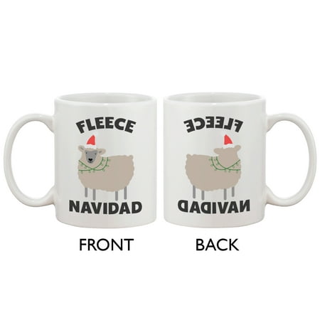 Christmas Gift Ideas Fleece Navidad Cute Holiday 11oz Coffee Mug Cup- Funny Christmas Gift Idea ()