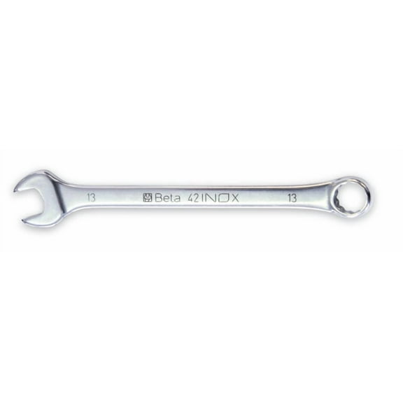 Beta 42INOX Stainless Steel, Metric 13mm, 12 Point, 15° Offset Combination Wrench